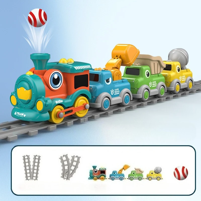 Kids Toys Vehicle - قطار بخاري صغير للأطفال قابل للتجميع