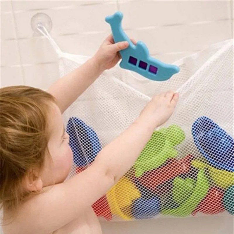 Kids Toys Basket - حقيبة حمام شبكية للأطفال، سلة كرتونية