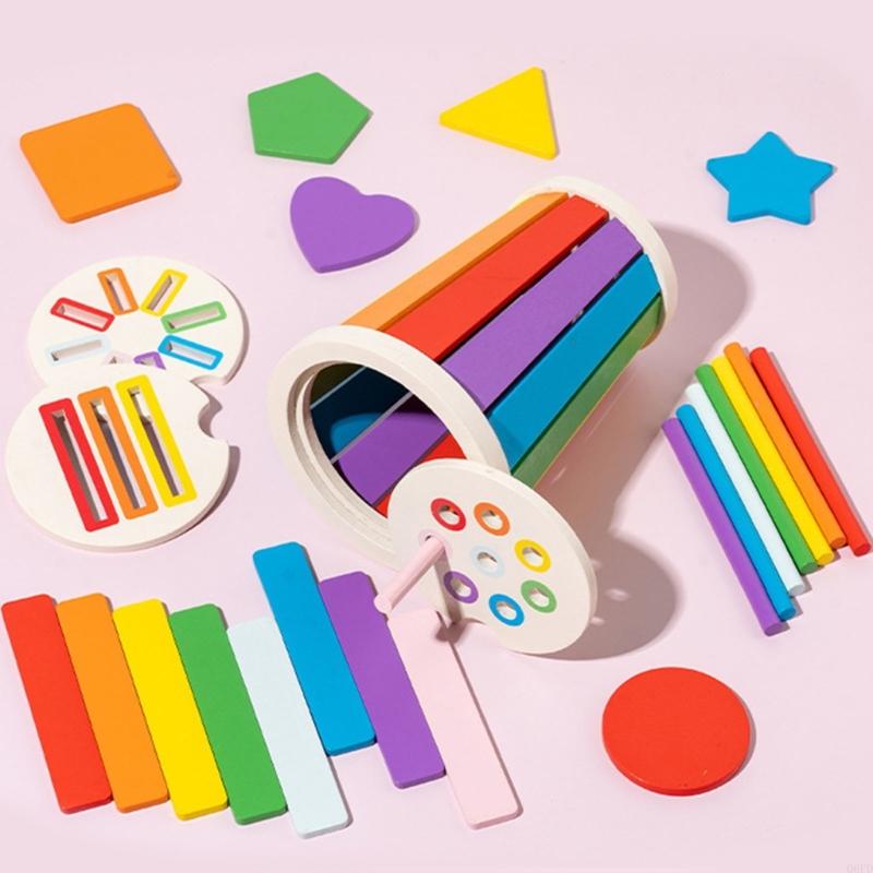 Kids Toys 2 Year Old - لعبة تعليمية خشبية لفرز الأشكال للأطفال