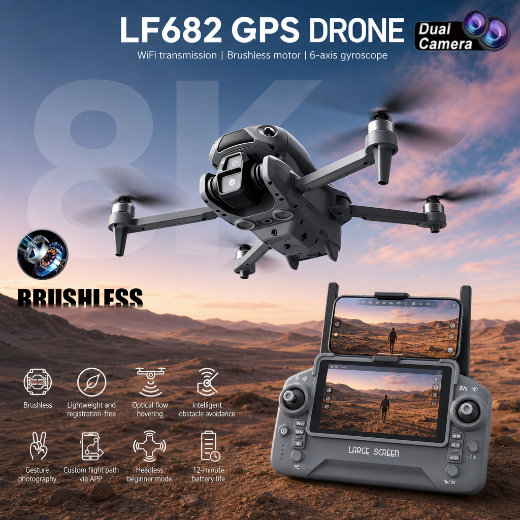 Kids Toys Drone - طائرة بدون طيار LF682 جديدة بكاميرا