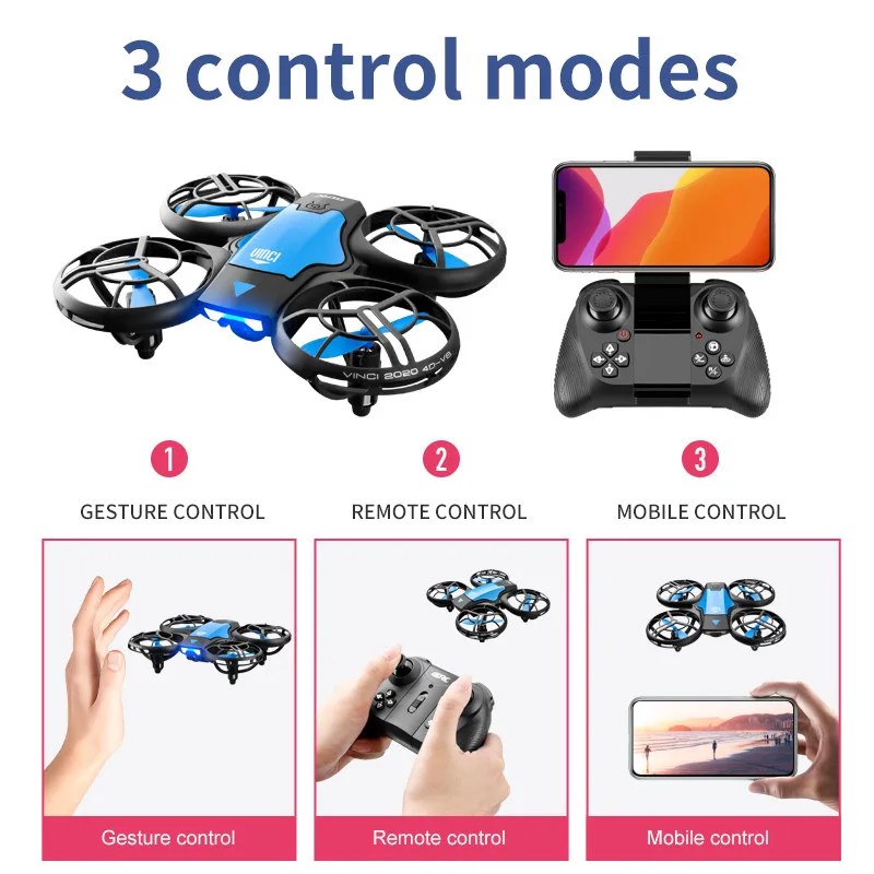 طائرة بدون طيار صغيرة جديدة V8 - مراجعة Kids Toys Drone وسعره