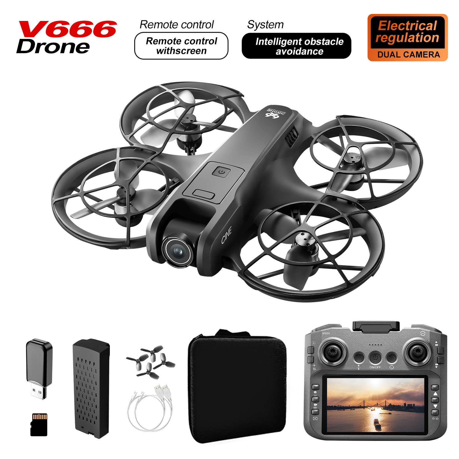 طائرة بدون طيار صغيرة جديدة V6 - مراجعة Kids Toys Drone وسعره