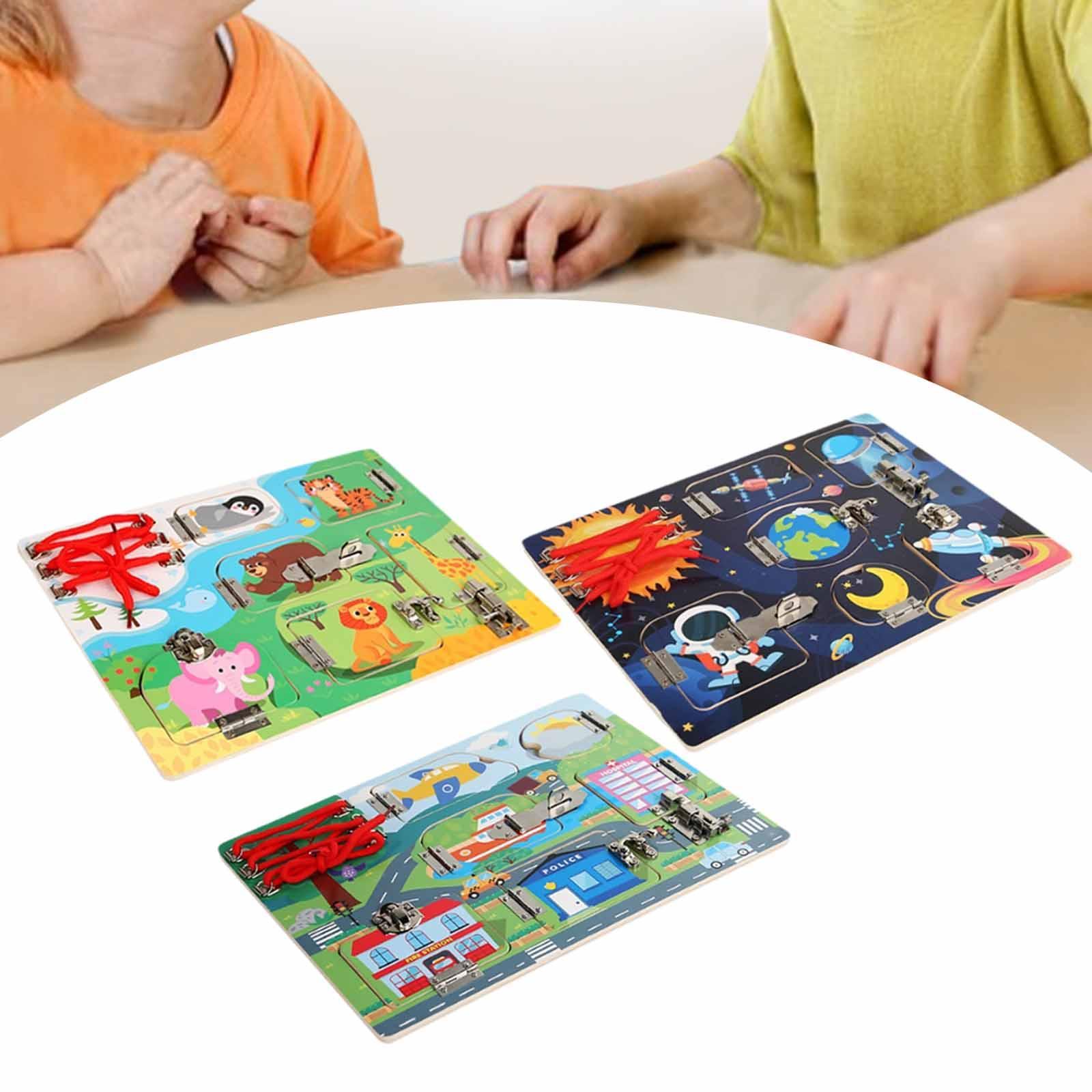 لوحة أنشطة خشبية لتمارين النمو - مراجعة Kids Toys 2 Year Old وسعره