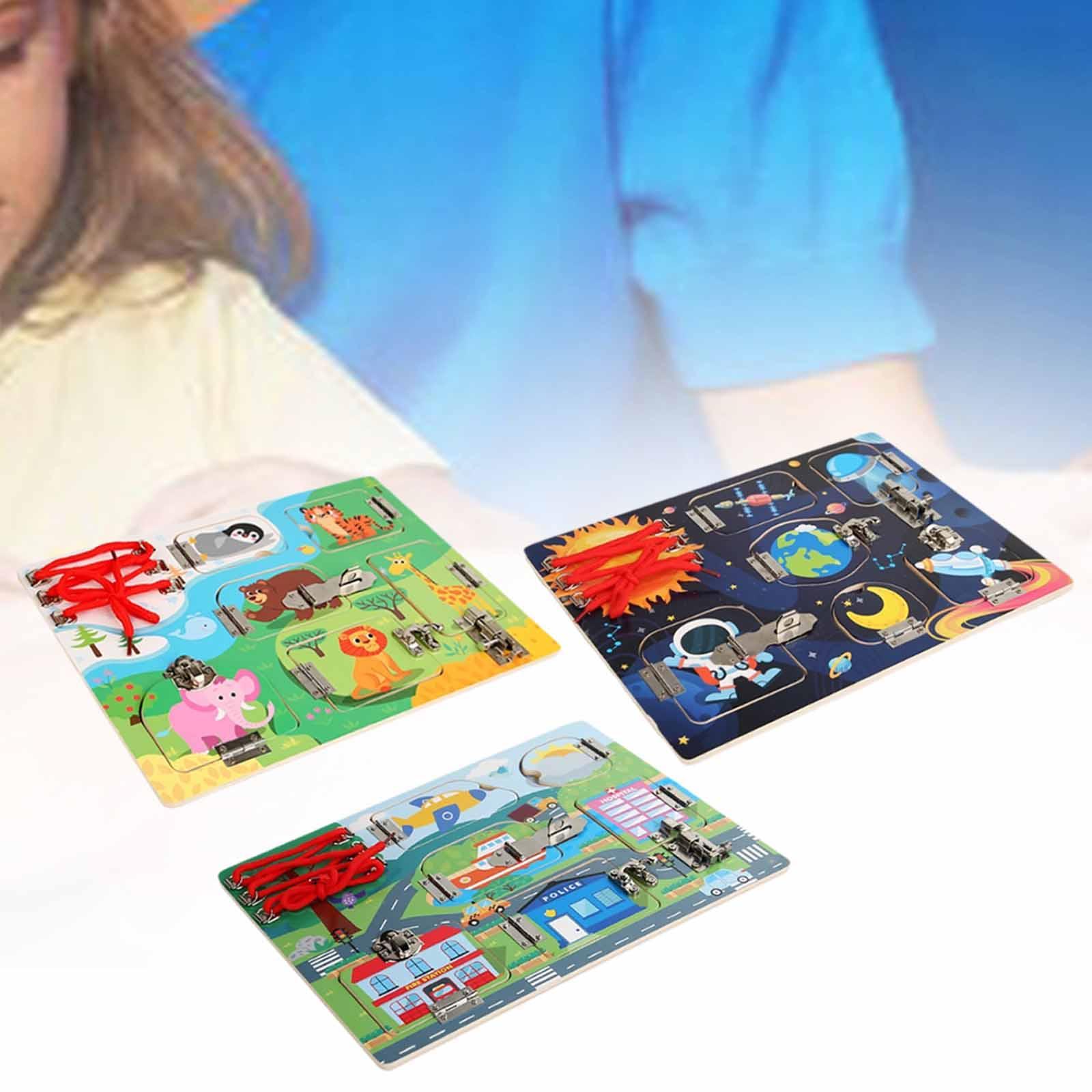 لوحة أنشطة خشبية لتمارين النمو - مراجعة Kids Toys 2 Year Old وسعره