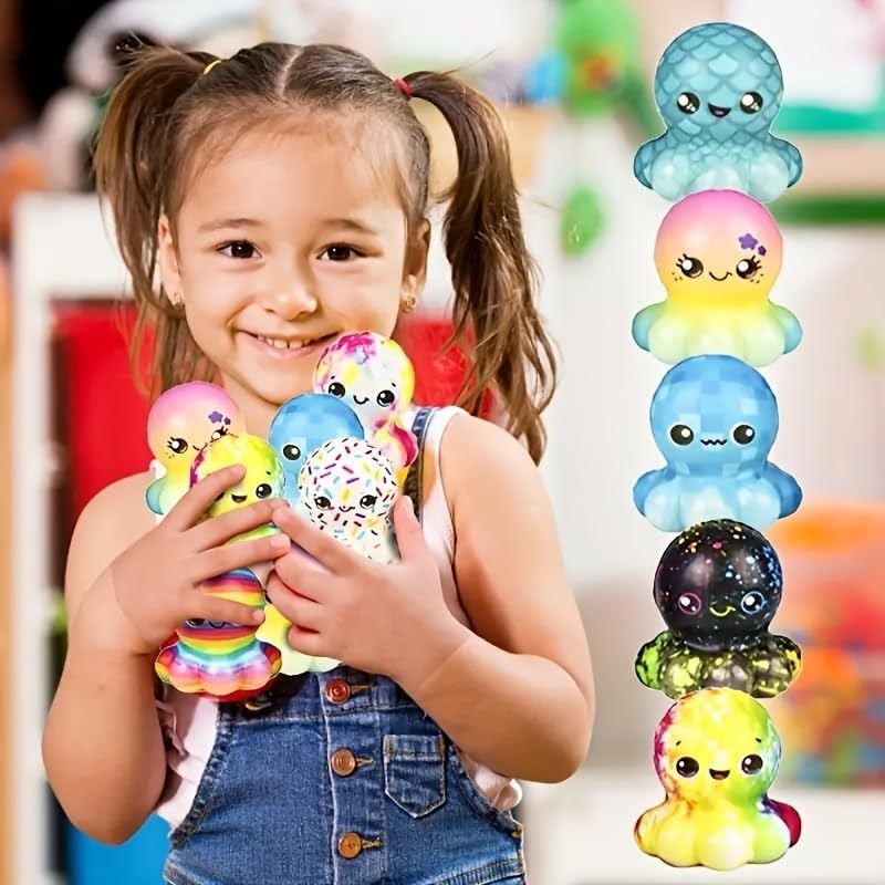 6/12 قطعة ألعاب الأخطبوط الإسف - مراجعة Kids Toys Basket وسعره