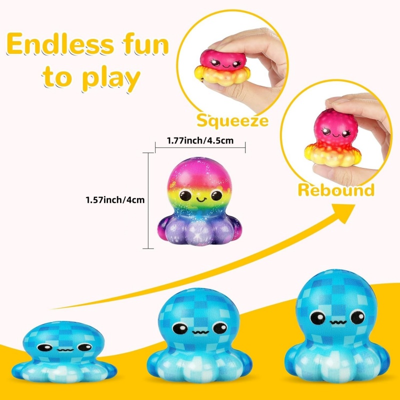 6/12 قطعة ألعاب الأخطبوط الإسف - مراجعة Kids Toys Basket وسعره